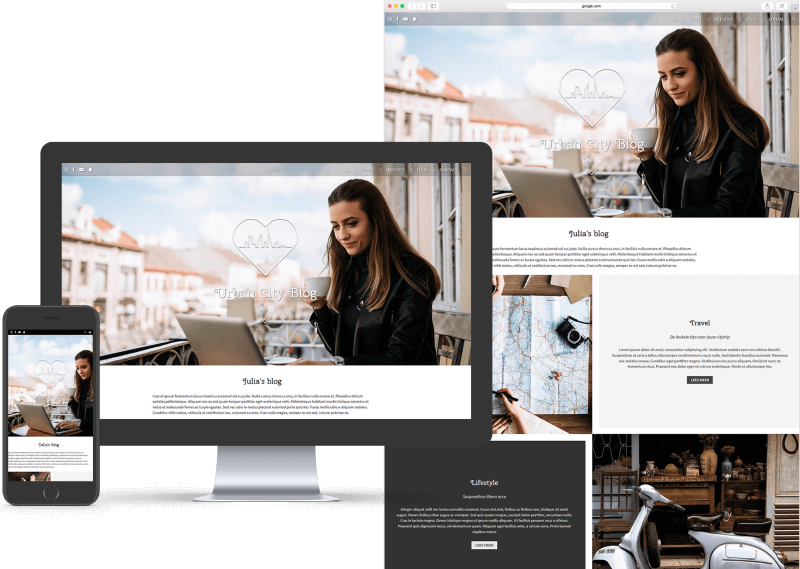 Website template voor Blog, ZZP