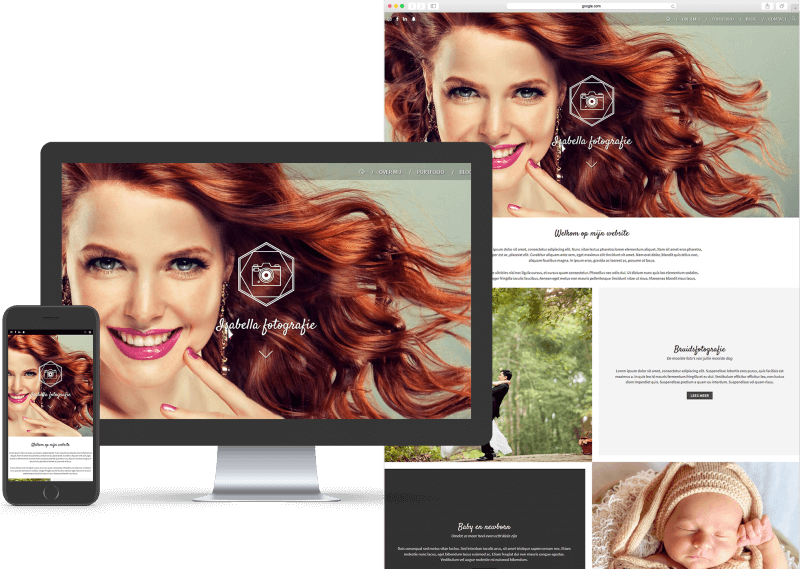 Website template voor Fotografie