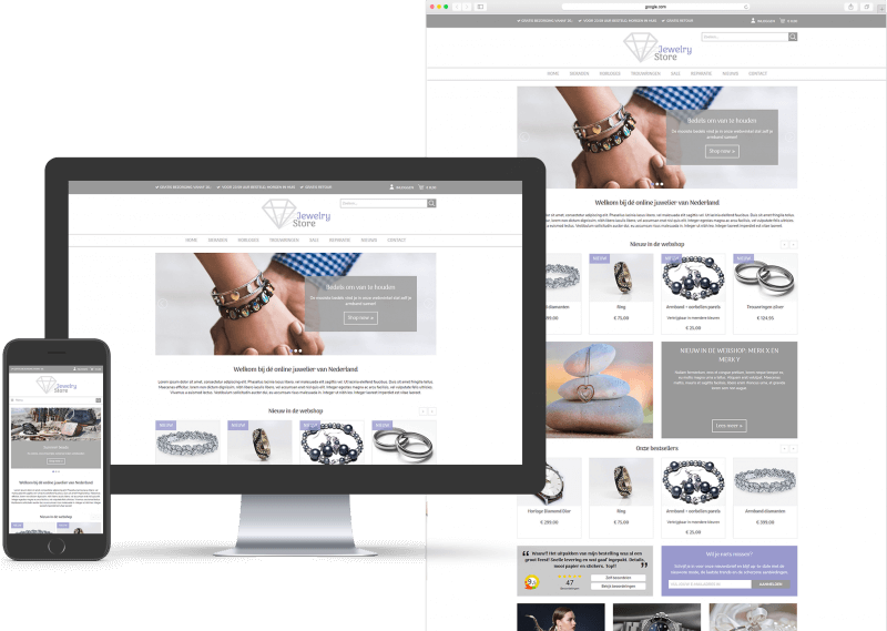 Website template voor Webwinkel