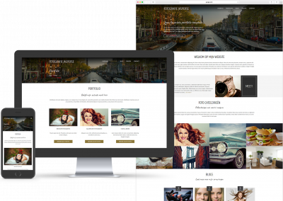 Website template voor Fotografie
