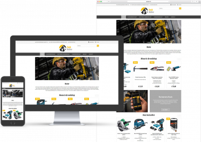 Website template voor Webwinkel, MKB